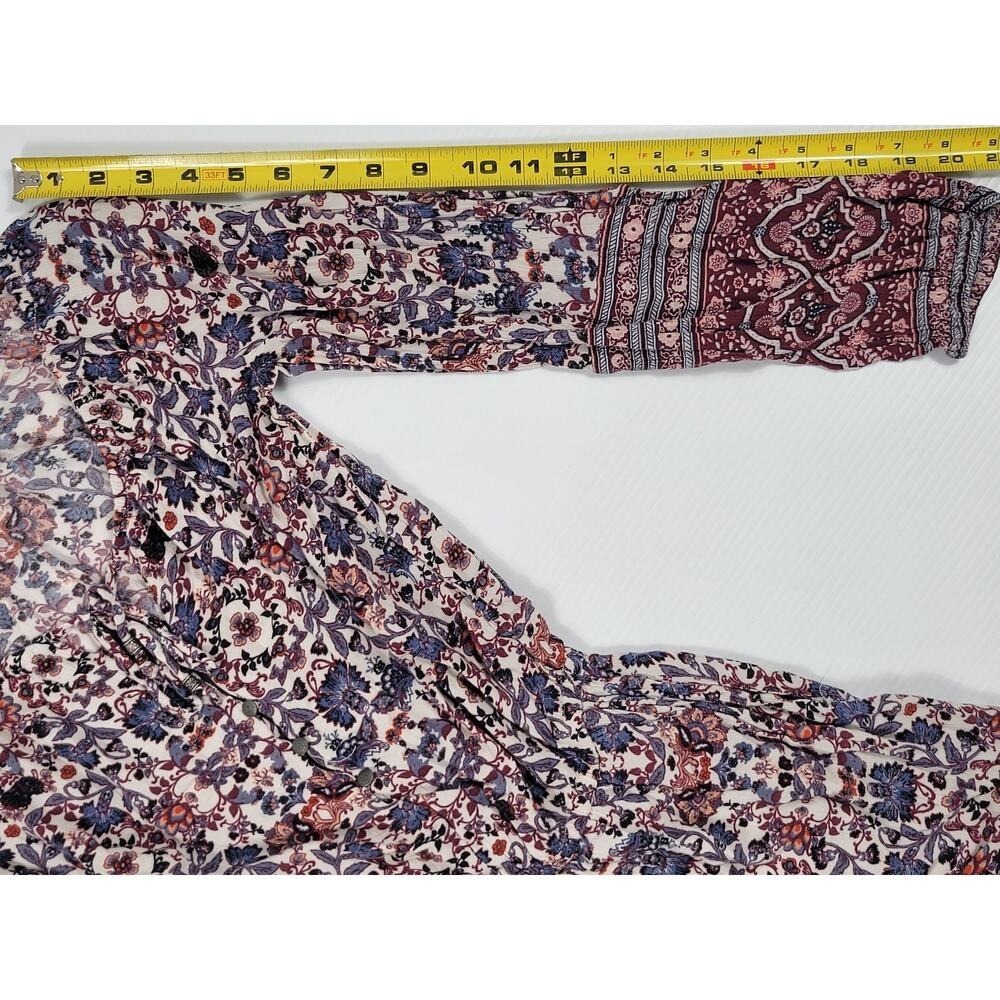 American Eagle Paisley Live Your Life Bohemian Style Floral Romper Womens XS - Picture 12 of 12